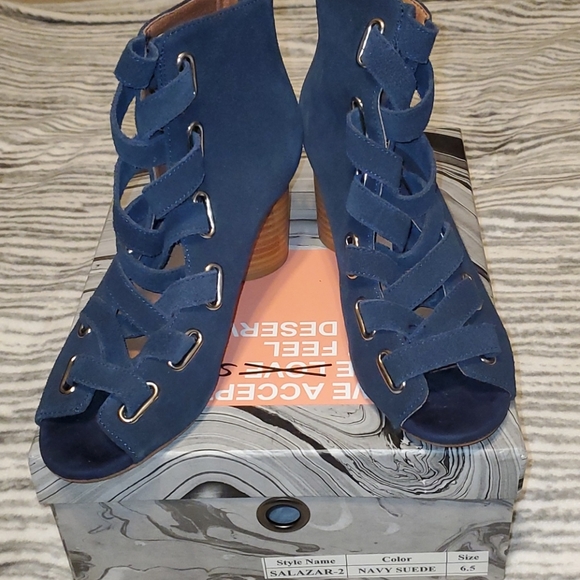 Jeffrey Campbell Salazar 2 Ankle Boot Sandals 6.5 - Picture 3 of 6